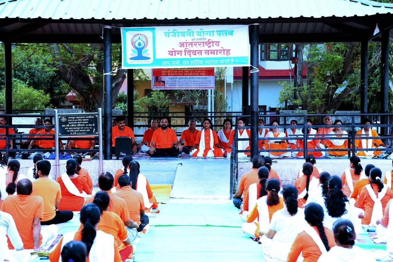 International Yoga Day celebration with Sanjeevani Yoga Club